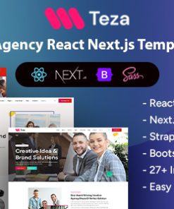 Teza - React Nextjs 14+ Creative Agency Template + RTL