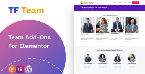 TfTeam - Team Member widget For Elementor