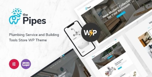 The Pipes - Plumbing Service and Building Tools Store WordPress Theme