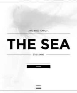 The Sea || Responsive Coming Soon Page