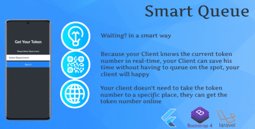 The Smart Queue (Flutter + Laravel)