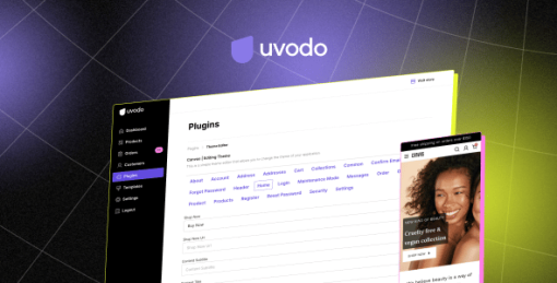 Theme Editor plugin for Uvodo - Headless eCommerce Platform