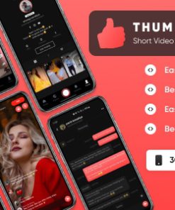 ThumbsUp - Short Video App, Video Creating & Sharing App, Social Media (iOS UI Kit Swift UI)