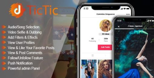 TicTic -  Android media app for creating and sharing short videos