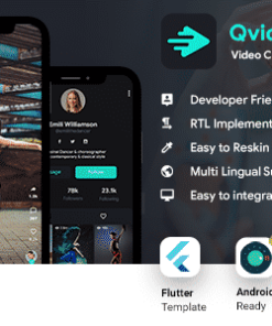 TikTok App | Video Creating Android App Template + Short Video iOS App Template| Flutter 2 | Qvid