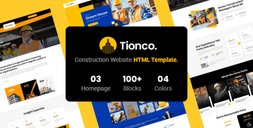 Tionco - Construction HTML5 Template