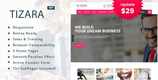 Tizara - Business Consulting WordPress Theme