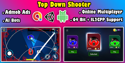 Top Down Shooter Online Multiplayer Game Unity Source Code