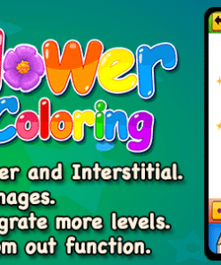 Top Kids Games Flower Coloring + Admob + Education + Ready For Publish