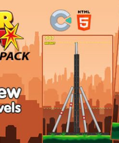 Tower Boom Level Pack - HTML5 Game (Construct 3)