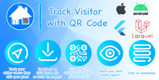 Track Visitor with QR (Laravel + Flutter)