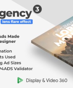 Travel Agency 3 - Animated AMP HTML Banner Ad Templates (GWD, AMP)