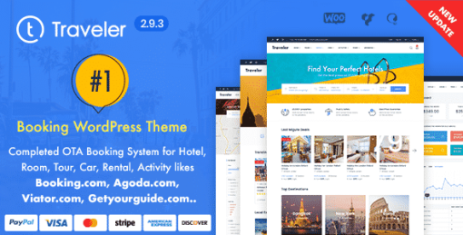 Travel Booking WordPress Theme