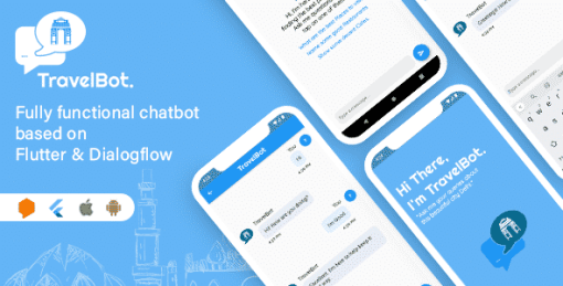 TravelBot -  Flutter & DialogFlow based AI powered chatbot