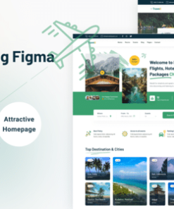 Traveli- Travel booking figma Template