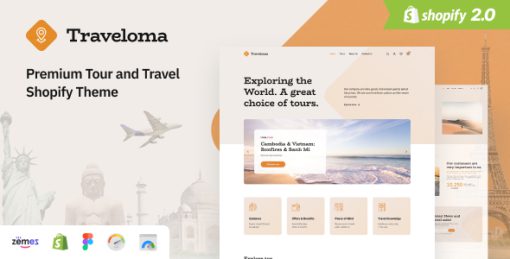 Traveloma - Tour and Travel Shopify Theme