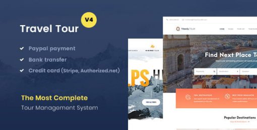 TravelTour - Travel & Tour Booking WordPress