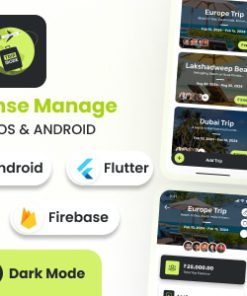 TripMode | Trip Expense Manage - Flutter Android & iOS Full App + Light + Dark Mode (50+ Languages)