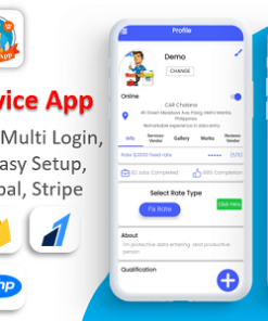 U Clab Service App | Service At Home | Multi Payment Gateways Integrated | Multi Login