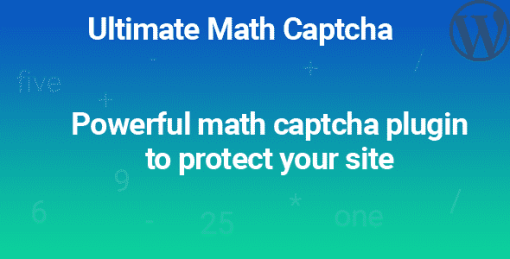 Ultimate Math Captcha - WordPress Plugin