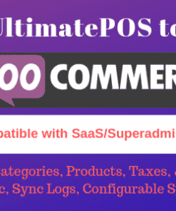 UltimatePOS to WooCommerce Addon (With SaaS compatible)