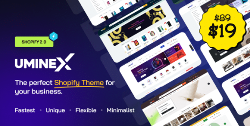 Uminex - Fastest Shopify 2.0 Theme