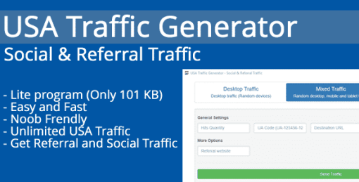 USA Traffic Generator - Social & Referral Traffic