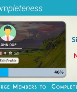 User profile Completeness Add-on for UserPro