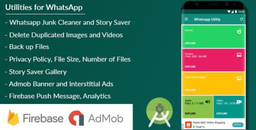 Utility for WhatsApp - Junk Cleaner/Story Saver/Back Up