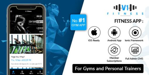 V1 Gym Fitness Personal Health Training Trainer Instructor Online Coaching Class Excercise Booking