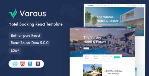 Varaus - Hotel Booking React Template