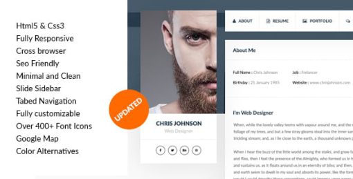 vCard & Resume Template