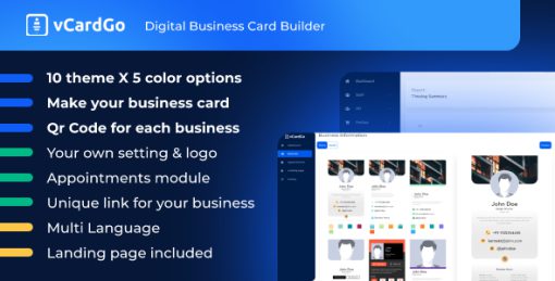 vCardGo - Digital Business Card Builder