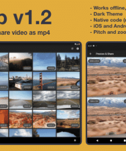 VComp – Select video, compress, preview and share with other apps. Built with Flutter. Works offline