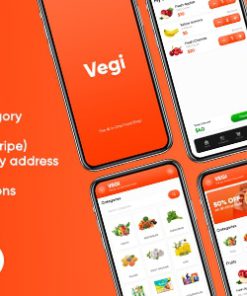 Vegi - The Ultimate Grocery - Food - Milk - Medicine Ordering & Delivery app UI kit (Flutter)