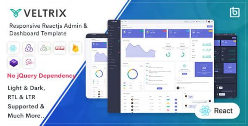 Veltrix - React Js Admin & Dashboard Template