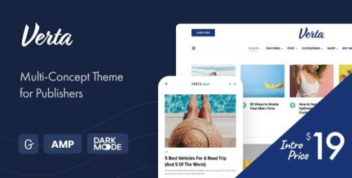 Verta - Multi-Concept WordPress Theme for Modern Publishers