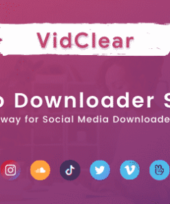 VidClear - Video Downloader Script