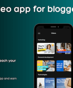 Video app for Bloggers/Teacher/Trainers - Earn from your videos - iOS and android app in Flutter