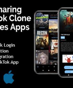 Video Sharing App + TikTok Clone + Movies, Live Streaming, TV Series - 3 Apps Flutter Templates