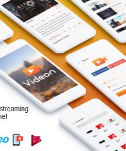 Videon - A video streaming android app with admin panel