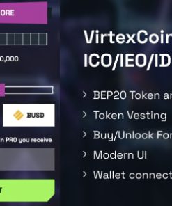 VirtexCoin | Web 3 ICO/IEO/IDO dApp - Crypto Fund Raiser