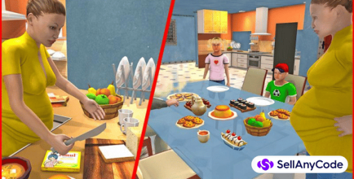 Virtual Pregnant Mom: Happy Family Fun