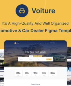 Voiture - Automotive & Car Dealer Figma Template