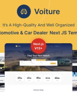 Voiture - Automotive & Car Dealer React NextJs Template