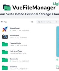 Vue File Manager Light - Your Private Storage Cloud