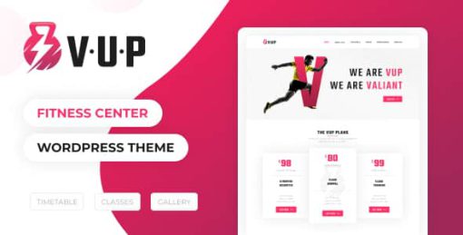 VUP - Fitness Center WordPress Theme