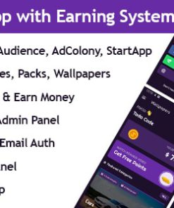 Wallpapers App with Earning system + Admin Panel