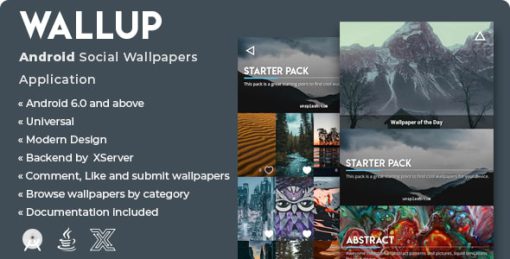 WallUp | Android Social Wallpapers Application [XServer]