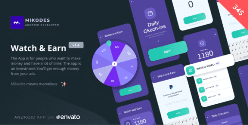 Watch And Earn - Android App Source Code